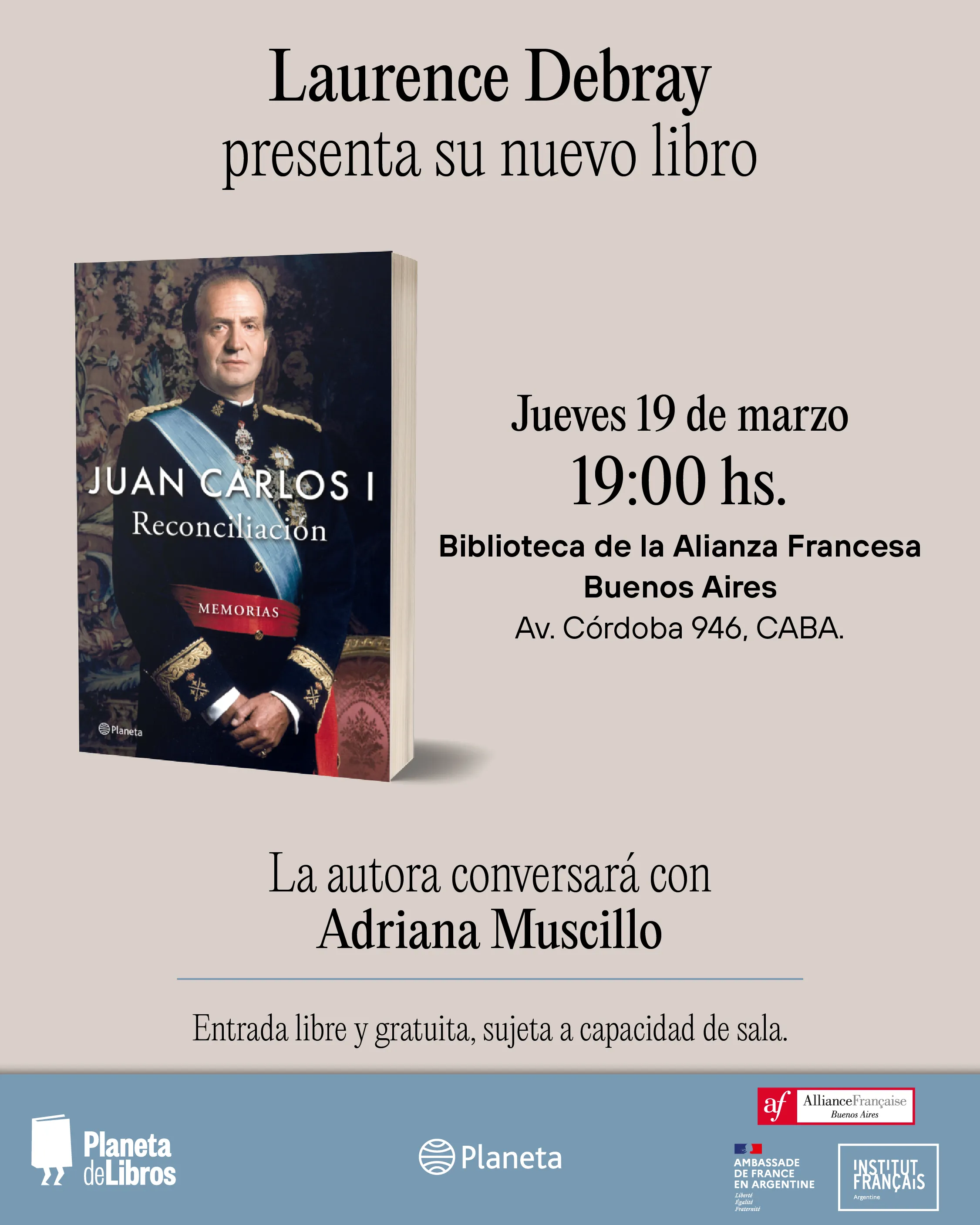  Laurence Debray presenta Reconciliación